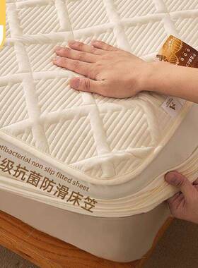 015258夹棉床笠店全棉床罩单件梦思床包垫酒保护罩全防尘席套