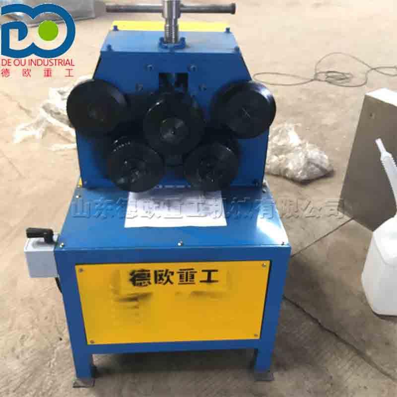 立式角钢角铁内翻弯曲机小型法兰弯曲成型机液压金属卷圆设备