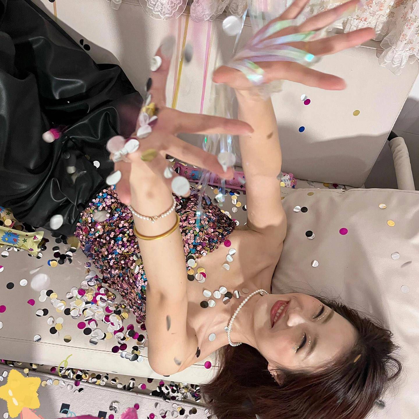 手持礼花神棒自动充气过年围感新年拍照器道具生日派对氛聚会礼炮