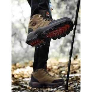 德国户外徒步登山鞋秋冬防水防滑耐磨高帮靴男女款运动爬山越野鞋