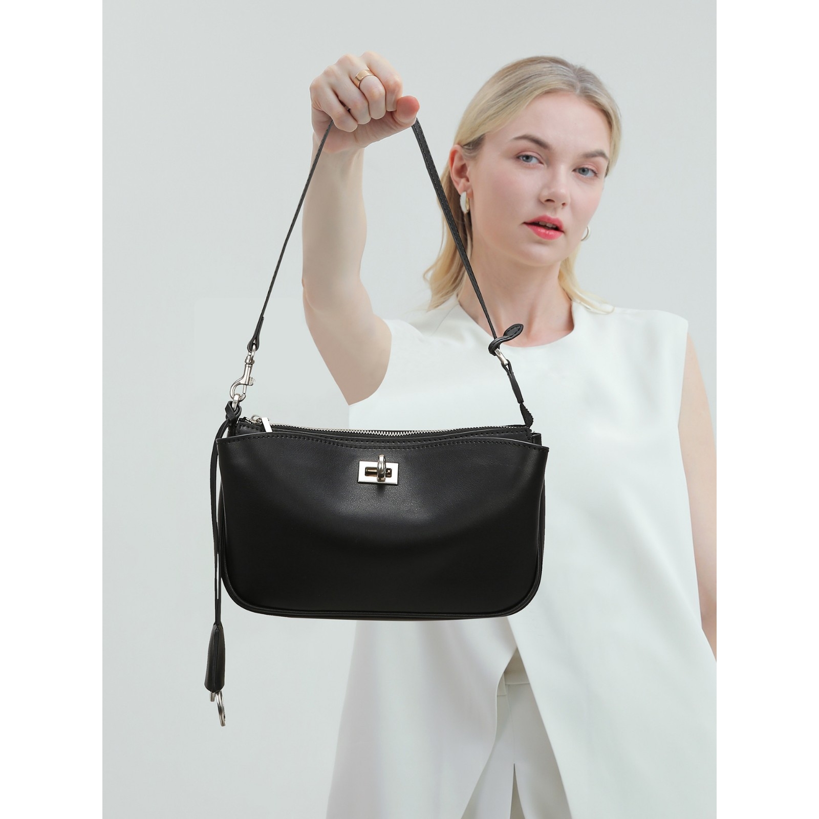 日本品质斜挎包时尚植鞣皮rodeo女包高级感百搭腋下包包女新款通