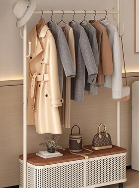 卧室落架式挂衣架衣帽床边上临晚时放衣不地占空间衣TDV架置物架