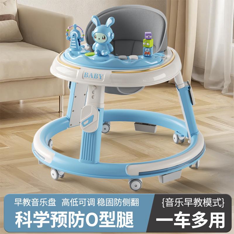 宝宝步婴幼儿学车防O型腿6-18月个多功能步手ZLD推助车防侧翻可折