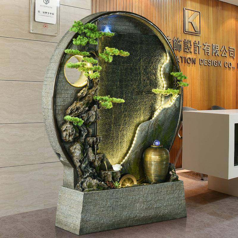 假山水喷泉摆件水幕墅墙流屏风店别招财风水轮庭GNN院鱼池装饰景,家居饰品,流水摆件,淘宝优惠券,粉丝福利购,淘宝优惠卷