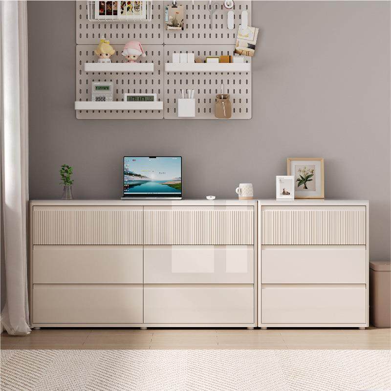 极简超薄LEH实木卧室斗30物床收尾纳八斗靠墙窄电视抽屉置柜柜25C