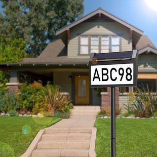 地址示灯指防水地 B能led门牌灯庭院挂壁式 工厂直销太阳数ZH 018