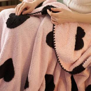 复SQB古四季毯舒绒双面提花毯子午睡公秋冬季加办厚沙发棉毯室盖