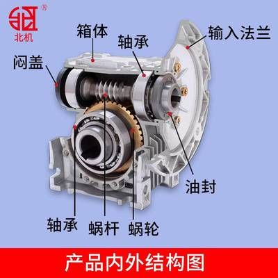 rv蜗轮蜗杆减速机涡轮减速器 nmrv nrv rv 30 40 50 63 75 90 110