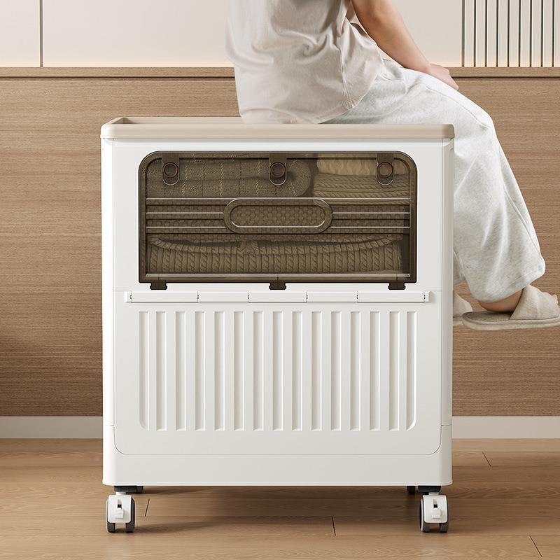 衣服收纳大用容量家箱翻盖收纳柜大号可储折叠UCM筐衣物防尘整理