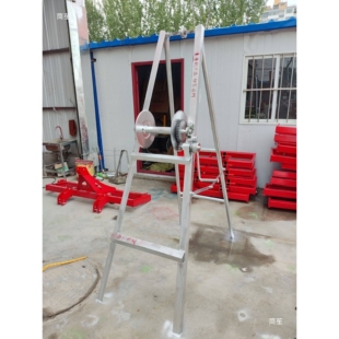双向自锁潜水泵井架子双向自刹车水泵提升架深井打捞绞盘井架
