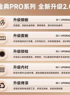 虎牌保险柜家用大型CSP国标认证2025年新款100/120mm单双门保险柜