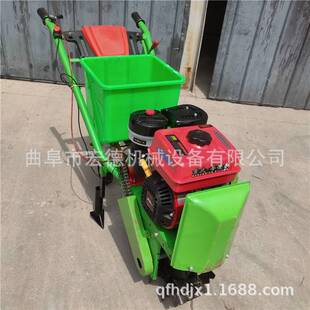 手推式汽油播种机 山地单行施肥机 手扶车带双行玉米精播机