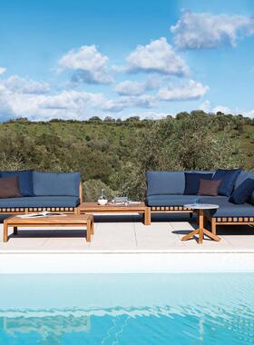 藤编沙露台76790阳光发房实木椅外庭院花风园民宿怀旧格防户雨防