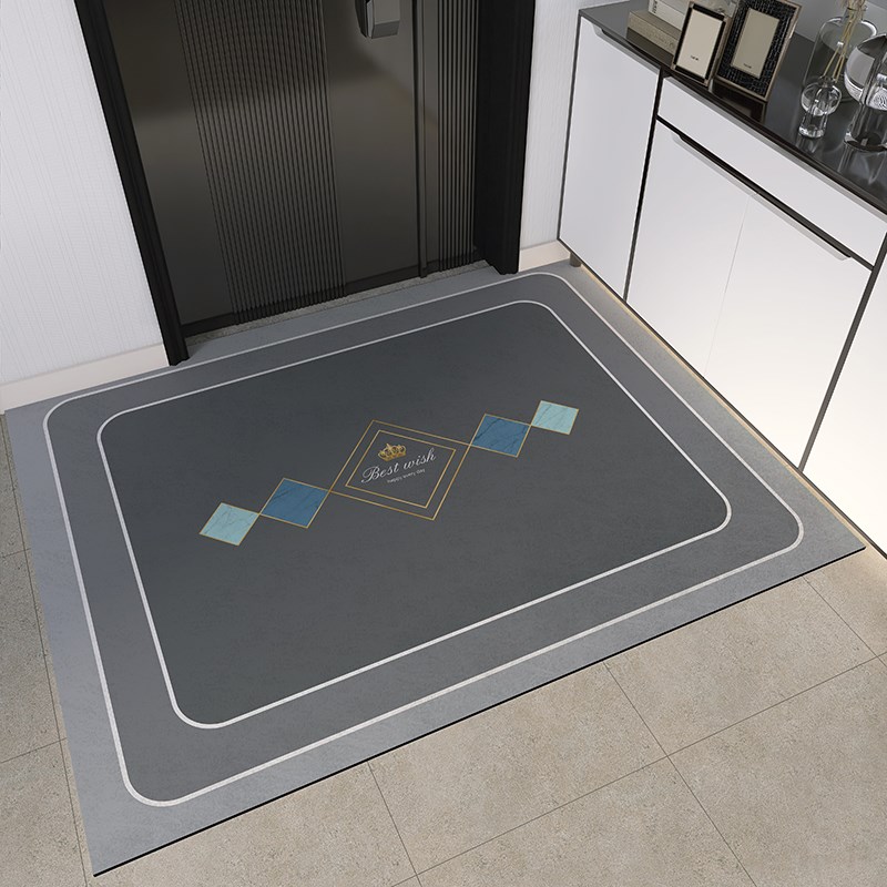 软硅藻泥地垫入户门垫吸水防滑脚垫家用可裁剪厨房卫生间进门地毯