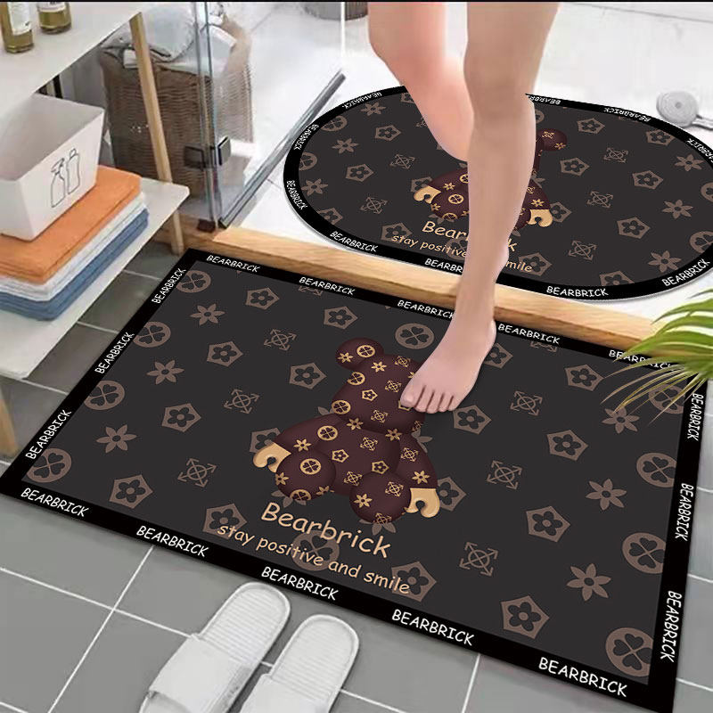 卡通卫生间吸水地垫厕所厨房门口地毯家用浴室防滑垫卧室进门脚垫,居家布艺,家用脚垫,淘宝优惠券,粉丝福利购,淘宝优惠卷
