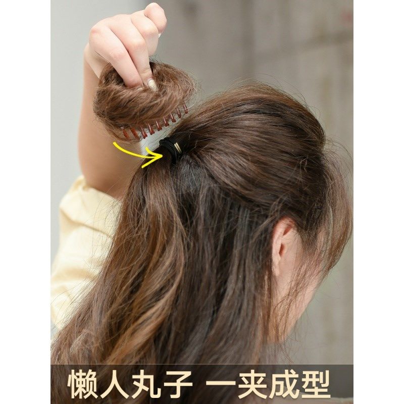 假发丸子头抓夹花苞懒人半丸子真发发圈头花蓬松自然盘发器假发包,节庆用品/礼品,挂饰/生肖挂饰,淘宝优惠券,粉丝福利购,淘宝优惠卷