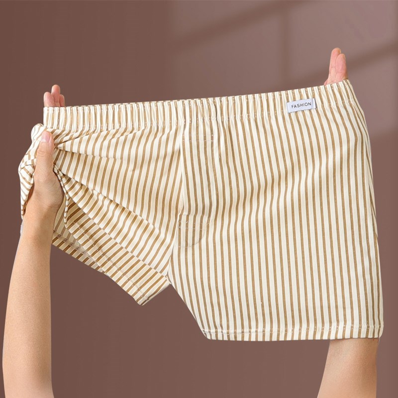 男士内裤宽松阿罗裤薄款哈罗裤新款纯棉男生平角睡裤大码四角短裤