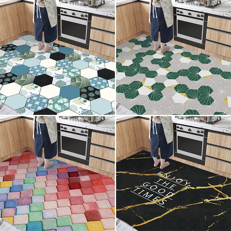 可擦洗皮革入户地垫玄关进门地毯门垫厨房防滑家用脚垫pvc定制