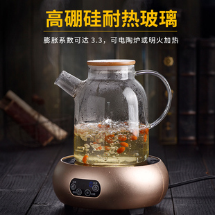 玻璃茶壶泡茶耐高温单壶家用冷水壶套装 日式 凉水壶冲茶器电陶炉壶