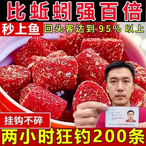 邓刚鲜丹蚯蚓颗粒钓鱼饵料红虫窝料野钓通杀鲫鲤鱼草鳊青鲢鳙专用