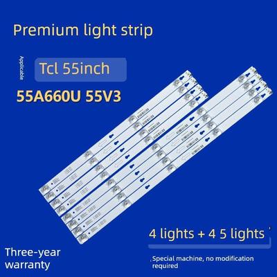适用TCL 55A660U 55V3灯条4C-LB5504-HR08J55D2900 B55HR330M04B6