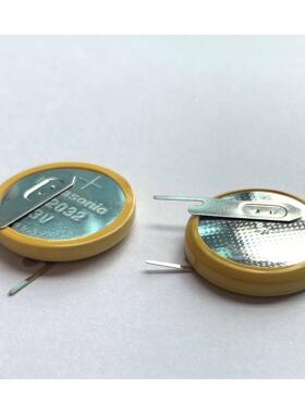 /松下进口CR2032/1VS1 纽扣电池3V2032立式直插焊脚电池067782