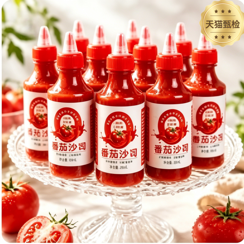 央妈推荐新疆番茄酱儿童无添加非勾兑无糖番茄酱沙拉酱官方旗舰店
