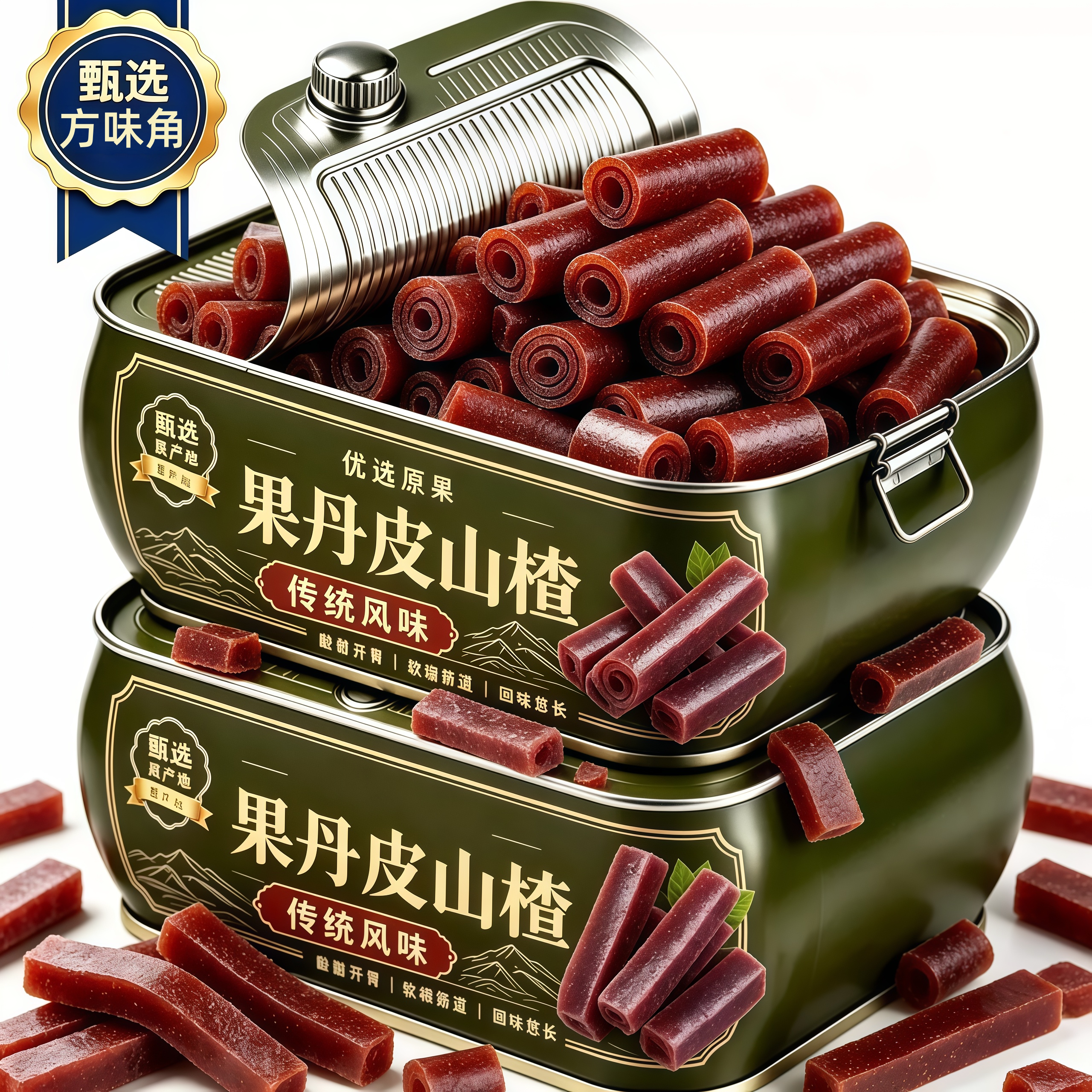 果丹皮山楂零食卷旗舰店无糖精无糖片人专用球六物丸非中药材老式