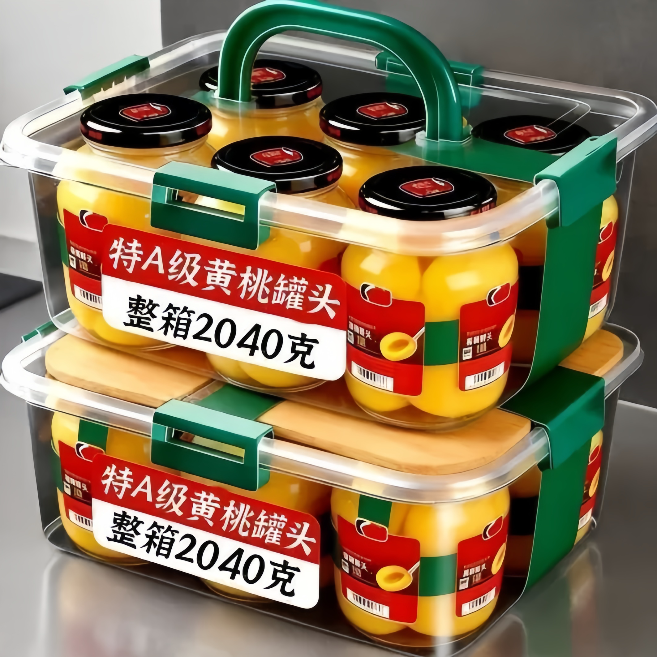 【片大肉厚】即食黄桃罐头图片