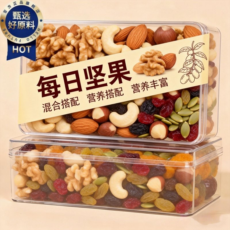 每日坚果官方旗舰店正品混合干果独立小包装孕妇专用纯坚果零食,零食/坚果/特产,混合坚果,淘宝优惠券,粉丝福利购,淘宝优惠卷