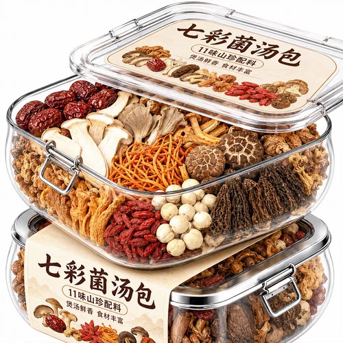 菌香浓郁干货足料配比科学汤清味鲜地道山珍