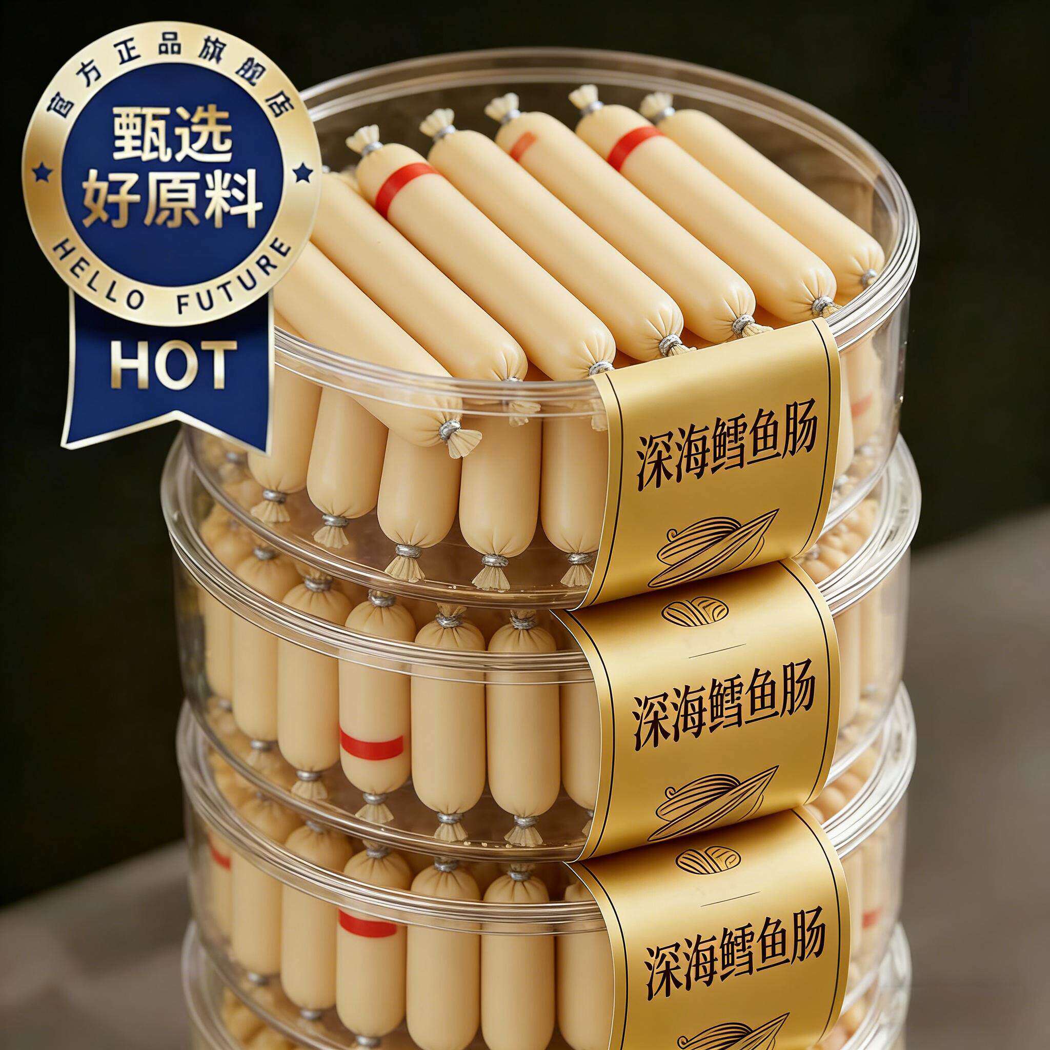 鳕鱼肠零食雪鱼肠独立包装火腿肠儿童小吃食品健康解馋食用无添加