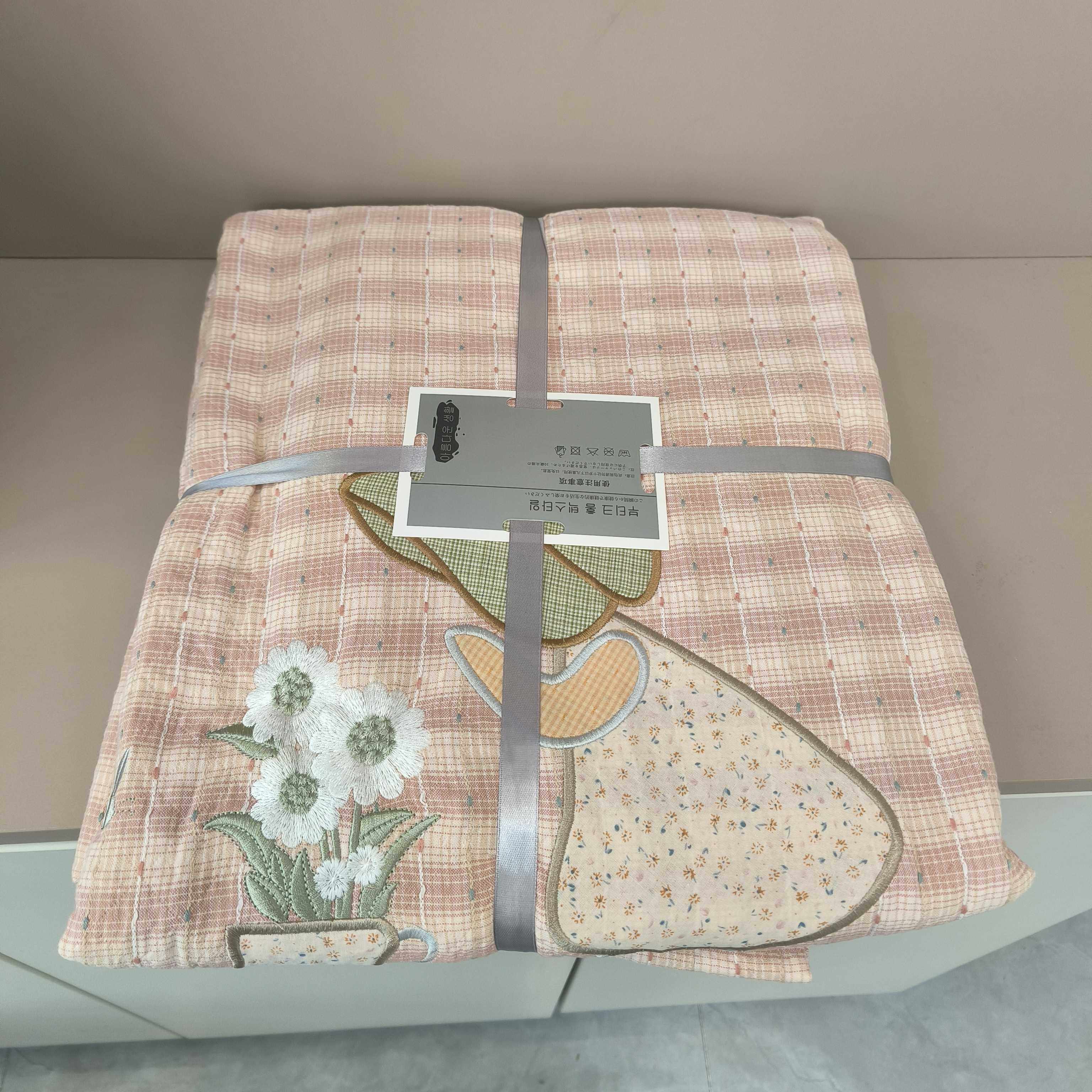 【官方旗舰店正品】纱布枕巾纯棉一对轻奢高级感等品沐瑟三层毯毛