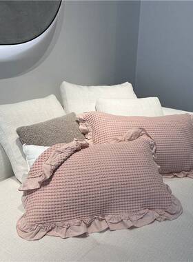 【官方旗舰店正品】纱布枕巾纯棉一对轻奢高级感等品香港mapping