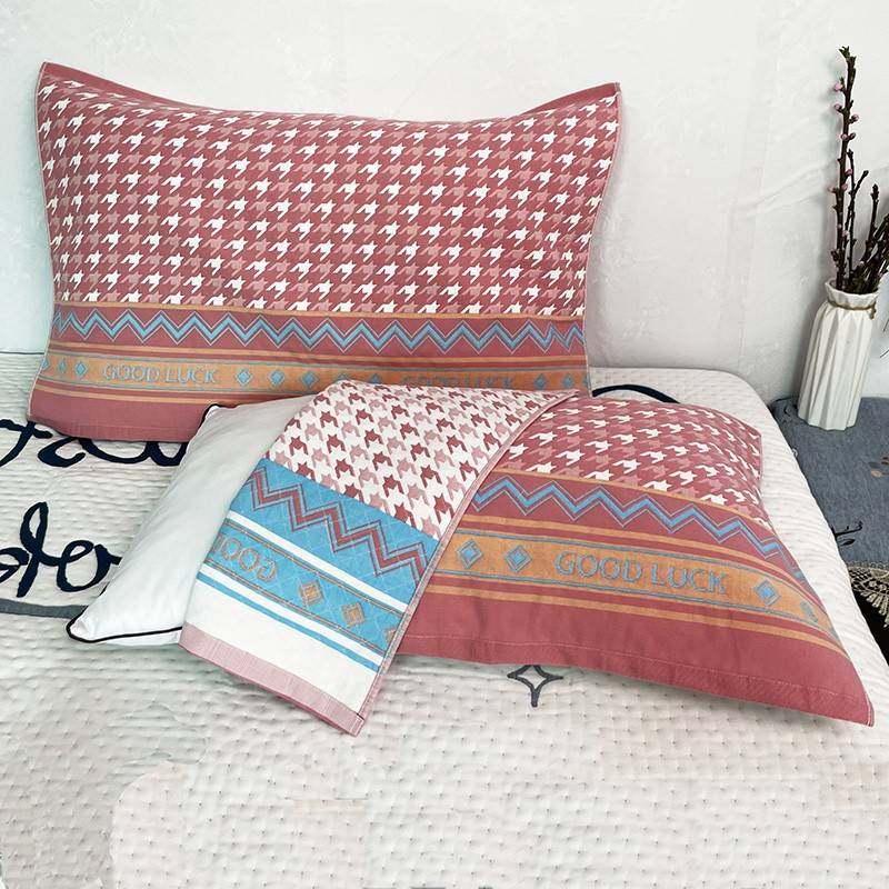 【官方旗舰店正品】纱布枕巾纯棉一对轻奢高级感等品装成人加厚款