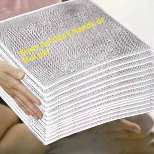 日本品质钢丝洗碗布304不锈抹布双面网格不沾油易清洗家用抹布洗