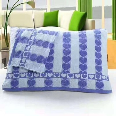 官方旗舰店正品枕巾2025新款纯棉蓝色毛圈学生宿舍单人防滑不脱落