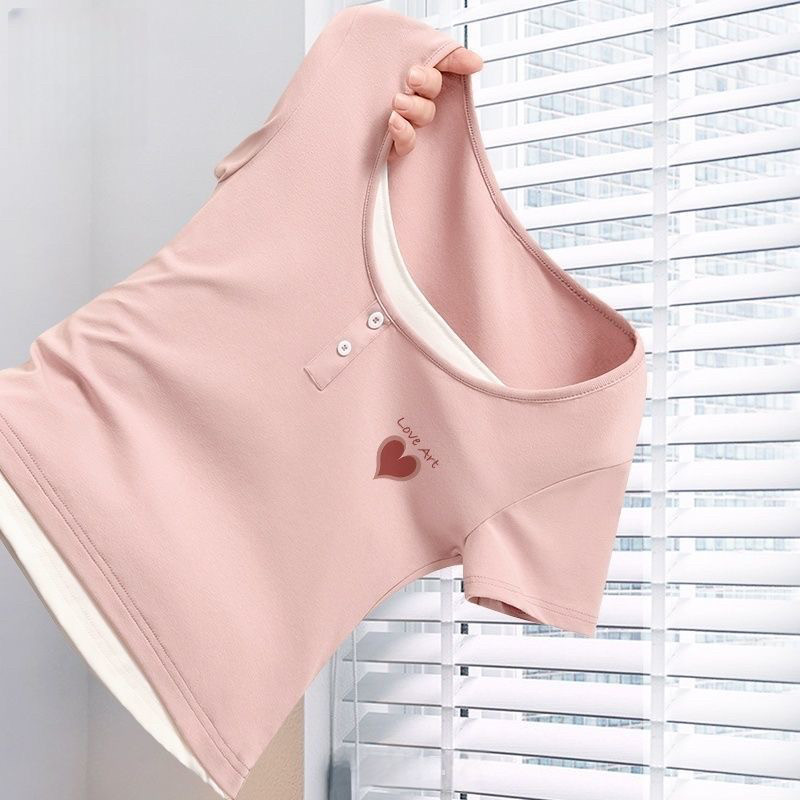 女童短袖T恤夏季新款假两件儿童洋气拼色百搭上衣中大童修身显瘦,童装/婴儿装/亲子装,T恤,淘宝优惠券,粉丝福利购,淘宝优惠卷