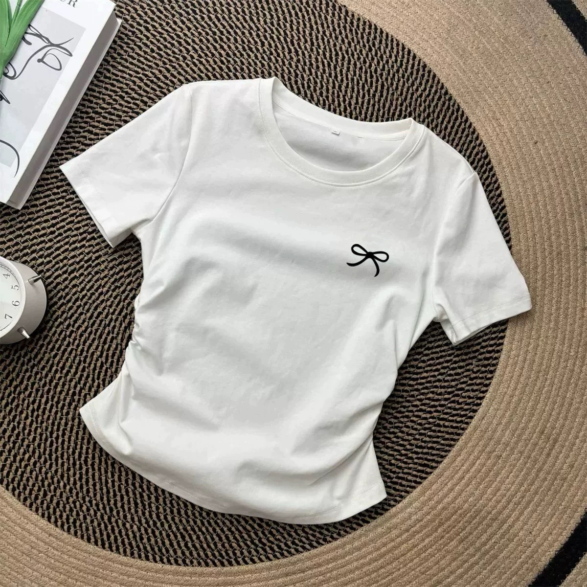 女童纯棉短袖T恤多巴胺穿搭2025夏季新款儿童修身上衣中大童潮ins