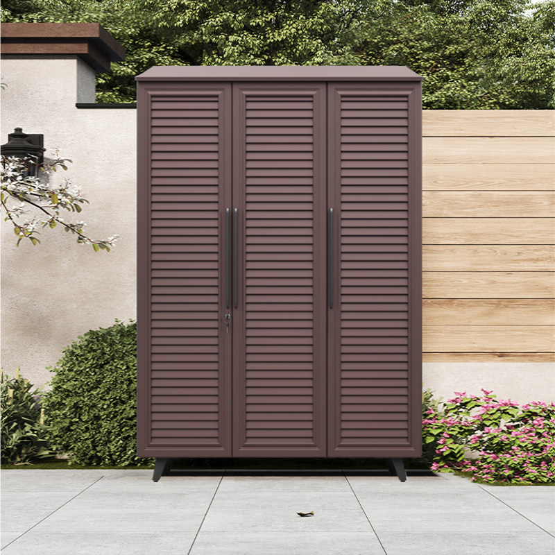 户外铝合金储物柜防水防晒露天花园工具房庭院室外杂物柜,收纳整理,收纳柜,淘宝优惠券,粉丝福利购,淘宝优惠卷