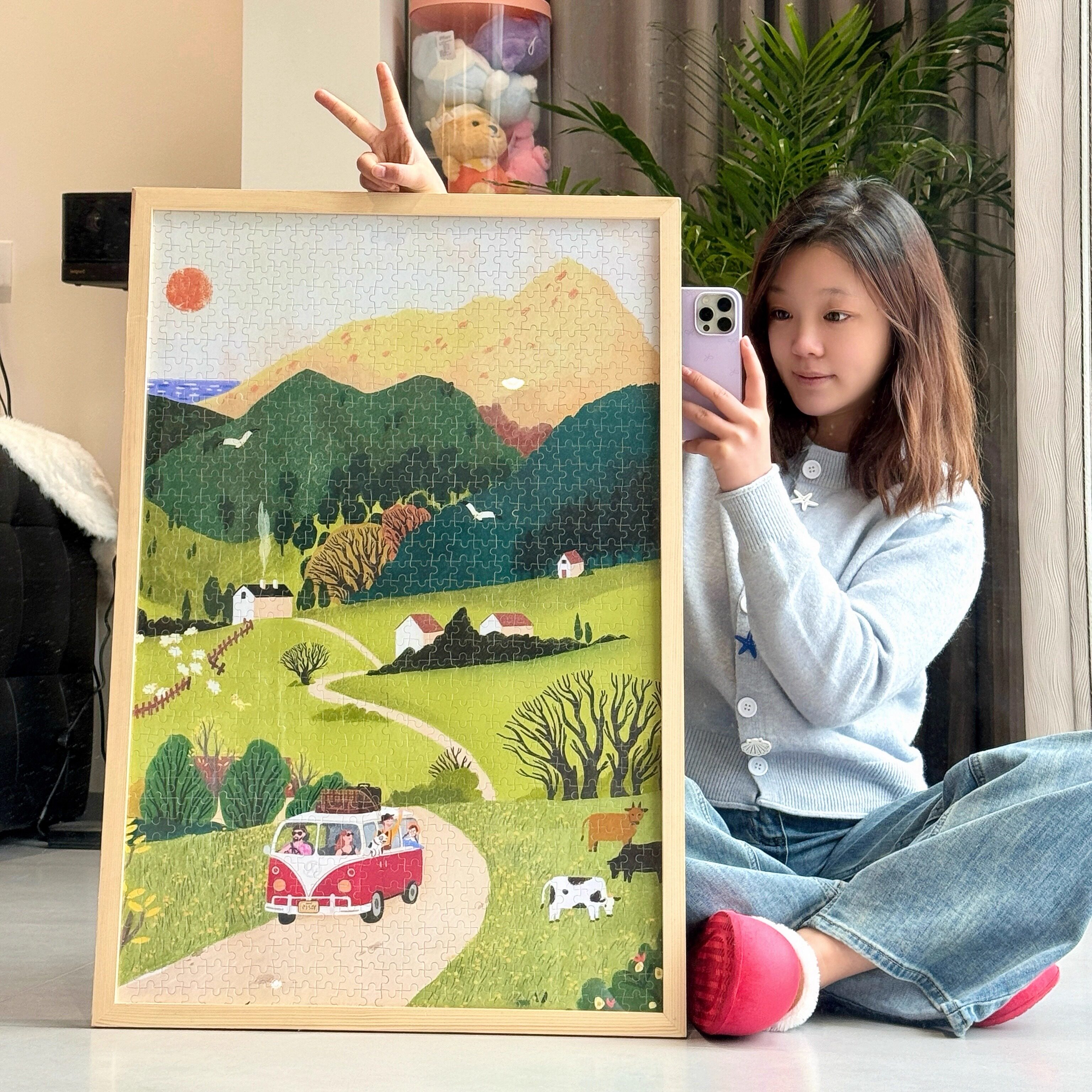 Ezz图韵小铺正品《田园旅韵》300/500/1000木质拼图