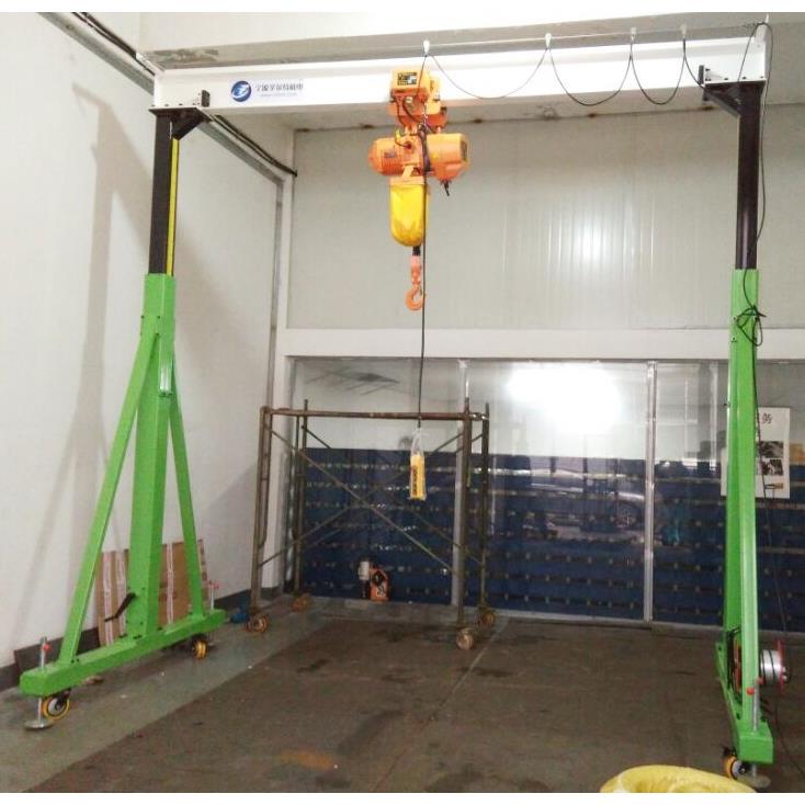 小型移动龙门吊架车间限高手动起重龙门吊无轨升降龙门架1吨