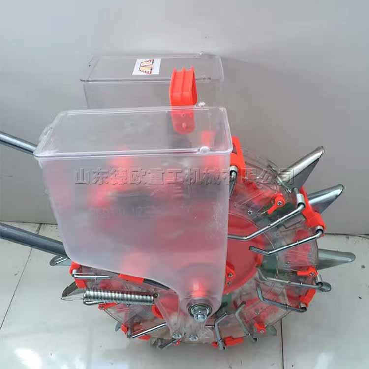 大豆玉米点播机手推式滚轮播种机套种田山坡梯田农作物种植机