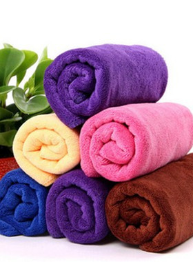 超细纤维4d0X40白色毛巾加厚厨房清洁吸水不掉毛餐厅抹布保洁专用