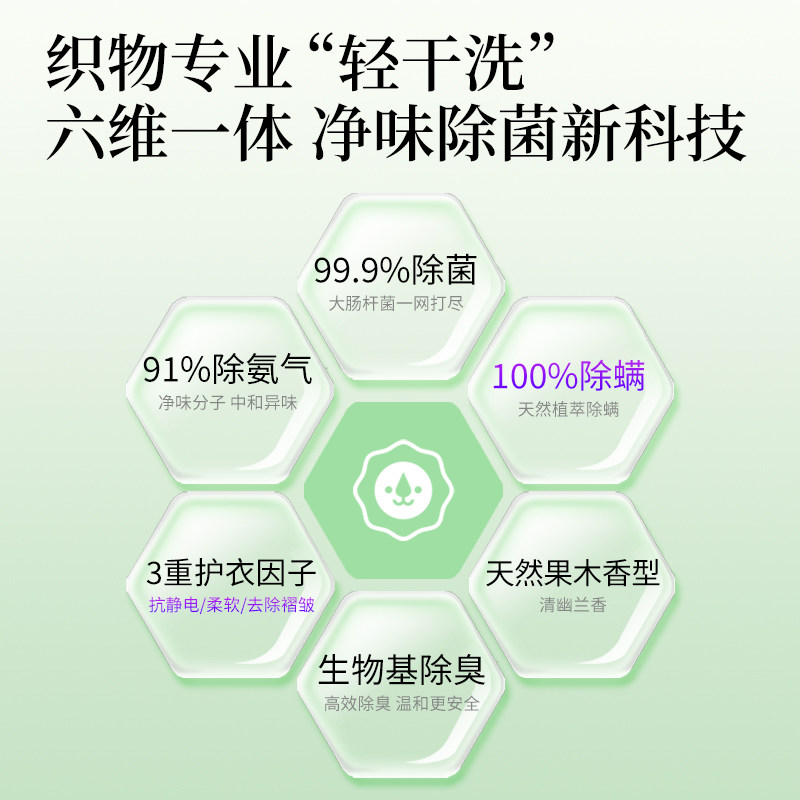 植物除蟎喷雾剂织物香氛牀上去蟎E虫杀菌除皱抗静电衣物免洗神器