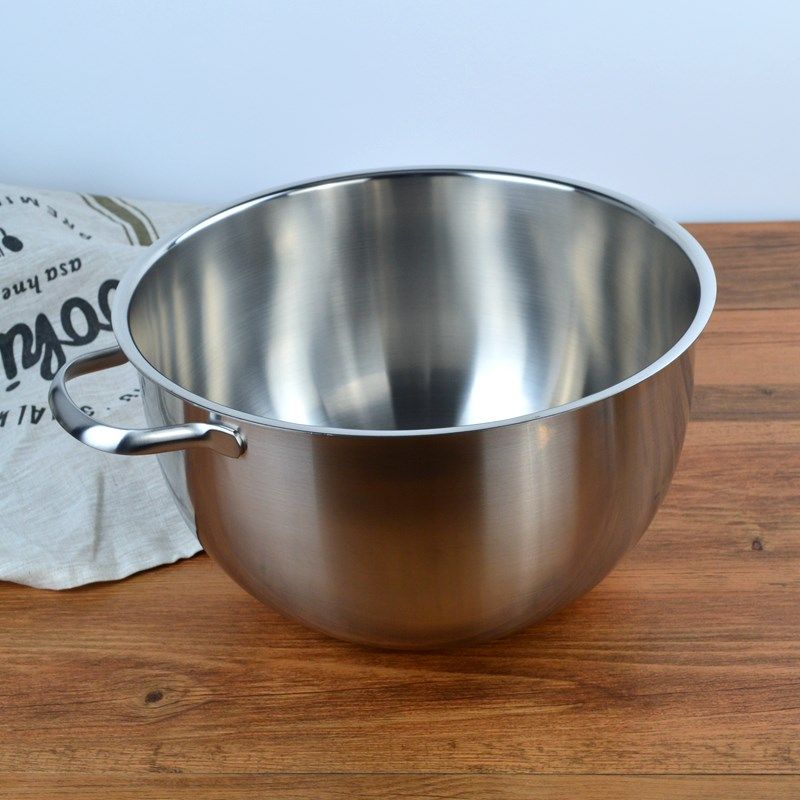 出口德国c带手柄 实用304不锈钢洗菜盆 打蛋盆拌菜沙拉盆加厚加高