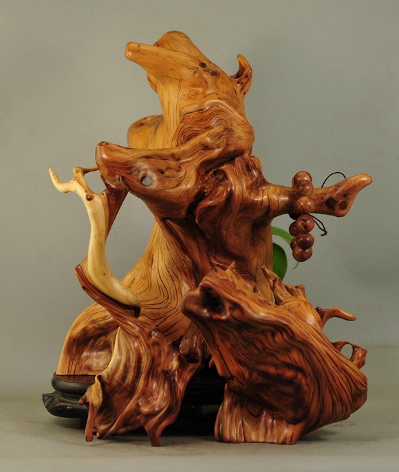 太行崖柏根雕摆件笔架串架倒流香D笔挂笔筒手把件毛料陈化红白料,家居饰品,根雕,淘宝优惠券,粉丝福利购,淘宝优惠卷