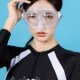 自由潜水面镜浮潜水镜大框v高清防雾游泳眼镜护鼻一体泳镜防水装