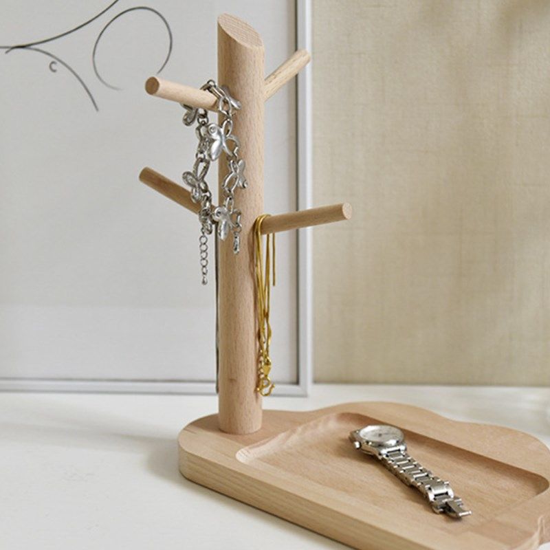 多用收纳架实木玄关钥匙架家用挂架项链耳L环摆件首饰架置物架杯,收纳整理,首饰架,淘宝优惠券,粉丝福利购,淘宝优惠卷