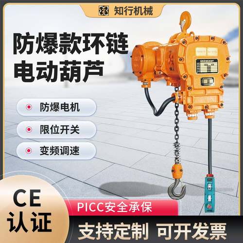 防爆环链电动葫芦特种矿用无火花1吨2T吨5吨葫芦气体80V固定式